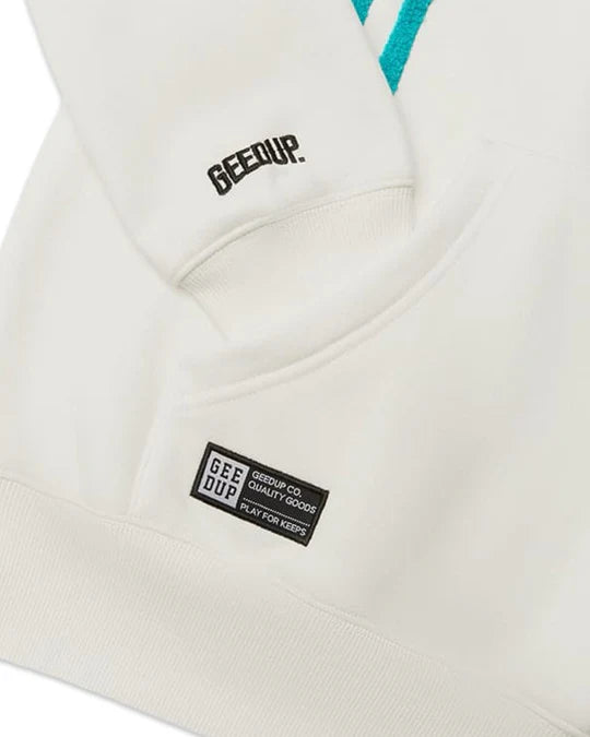 Geedup x Footlocker x TN Handstyle Hoodie in White Aqua and Turbo Green (Available)