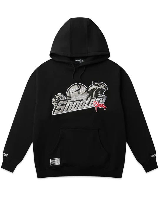 Geedup x Trapstar Sydney Shooters Hoodie Black and Red (2025)