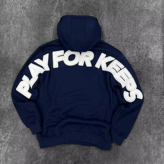 Geedup Play For Keeps White/Navy Blue Hood