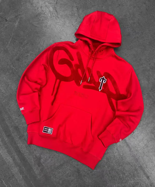 Geedup x Trapstar Handstyle x Irongate T Hoodie 'Red' (2025)
