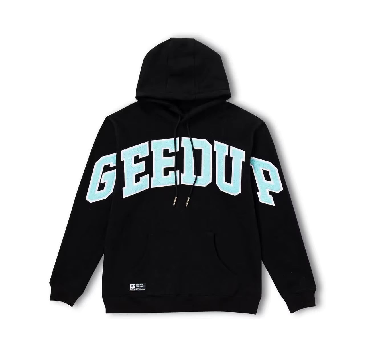 Geedup Team Logo Light Blue/Black Hood