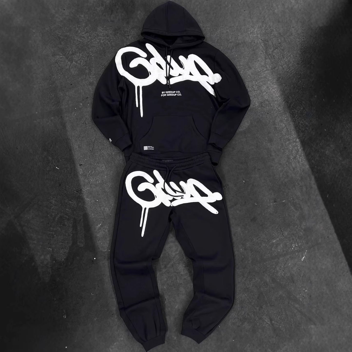 Geedup Handstyle White/Black Track Set