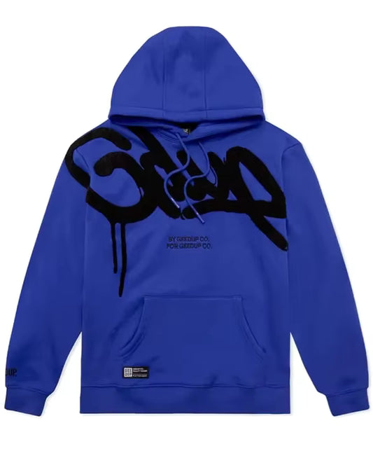 Geedup Handstyle Black/Blue Hood
