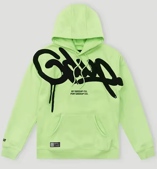 Geedup Handstyle Black/Lime Hood