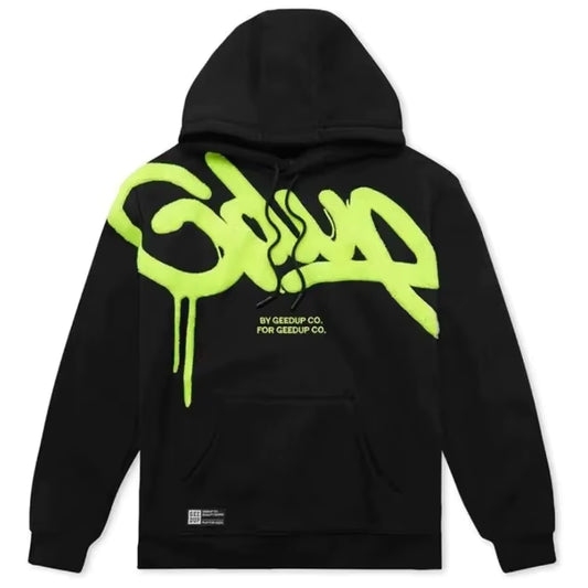 Geedup Handstyle Hyper Yellow/Black Hood