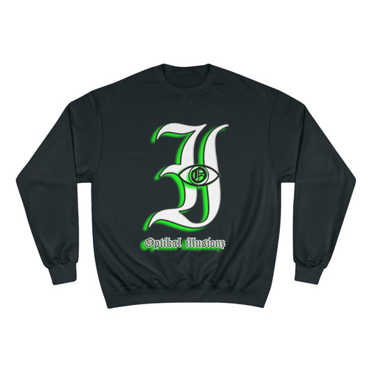 DCL Optikal illusionz Green Logo Sweatshirt