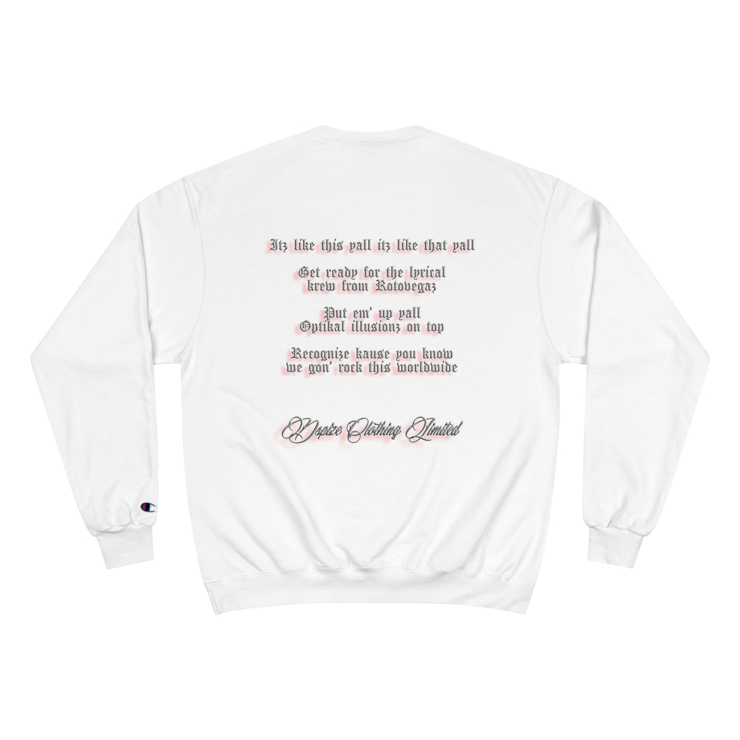 DCL Optikal illusionz Red White Crew Neck