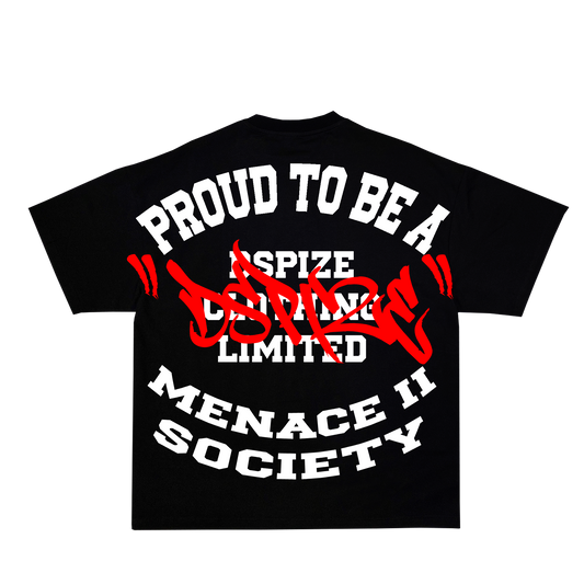 DCL Proud To Be A Menace II Society Black/Red Tshirt