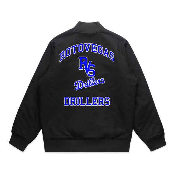DCL Rotovegas Drillers Felt Bomber Jacket