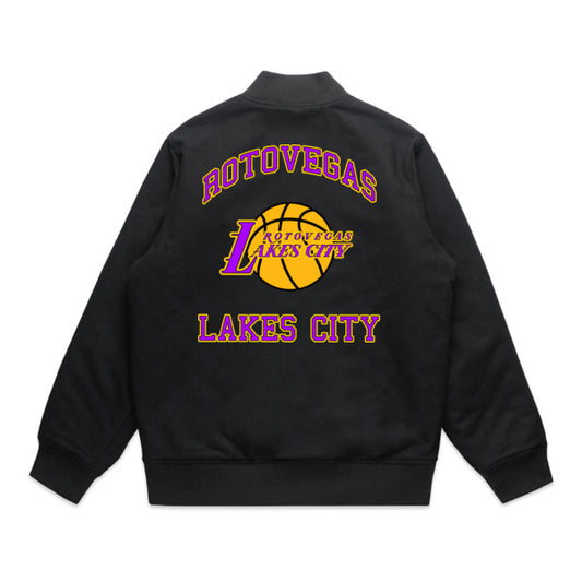 DCL Rotovegas Lakes City Felt Bomber Jacket