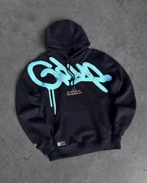 Geedup Handstyle Teal/Black Hood