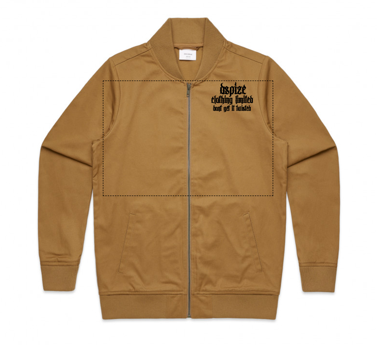 DCL DGIT Bad Manners Black/Camel Bomber Jacket
