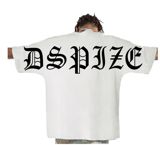 DCL DSPIZE Back Shoulder - Pro Club Heavyweight Short Sleeve White Tee