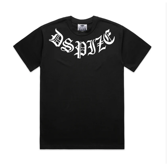 DCL DSPIZE Collar - Pro Club Heavyweight Short Sleeve Black Tee