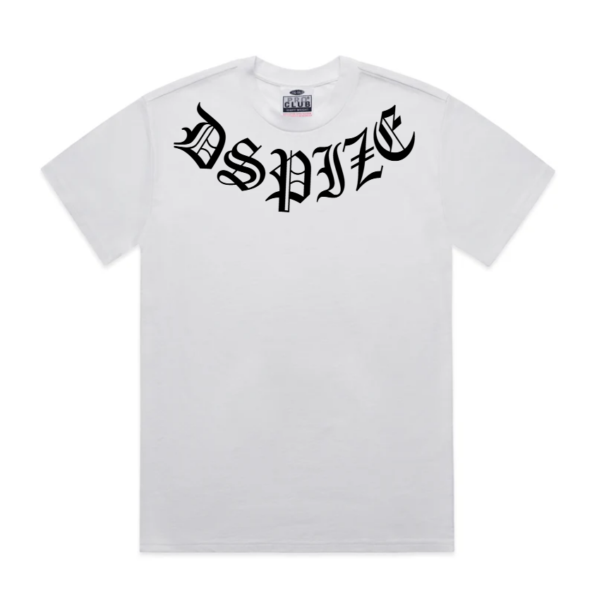 DCL DSPIZE Collar - Pro Club Heavyweight Short Sleeve White Tee