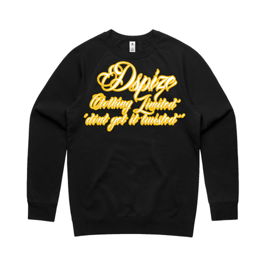 DCL Chicano Yellow/Black Crew Neck