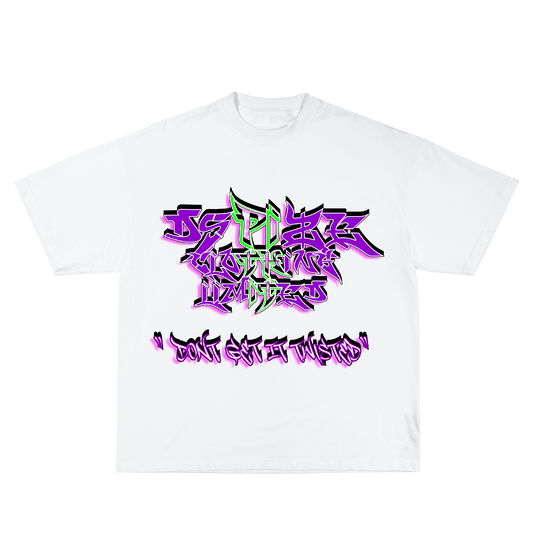 DCL DGIT Purple Light Green Bombing 3D White Tshirt (Womenz)