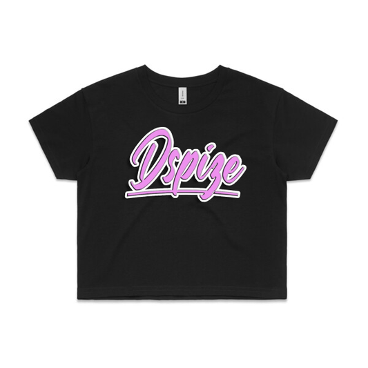 DCL Brushed Pink/Black Crop Tee