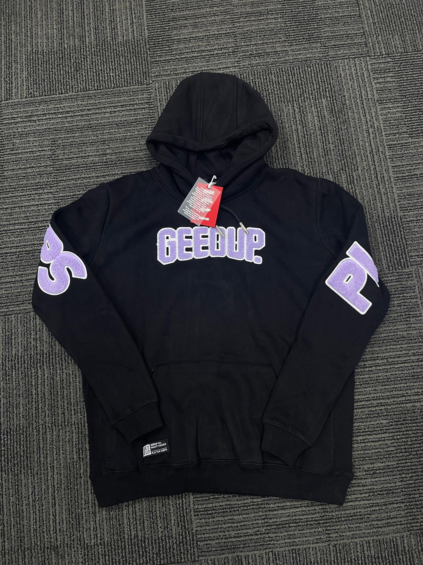 Geedup Play For Keeps Hoodie 'Black / Lavender' (2024)