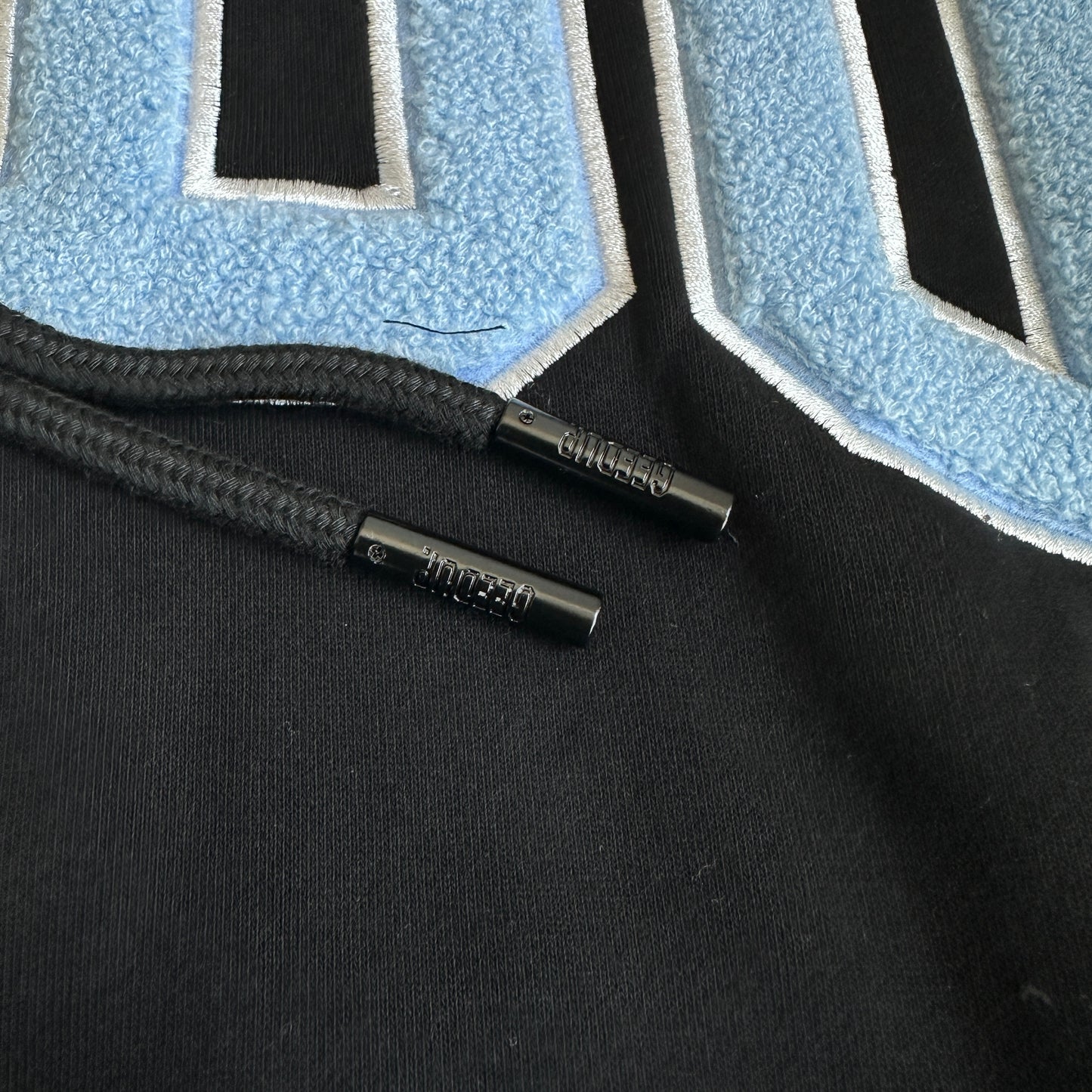 Geedup Team Logo Hoodie 'Black / Baby Blue 2.0' (2022)