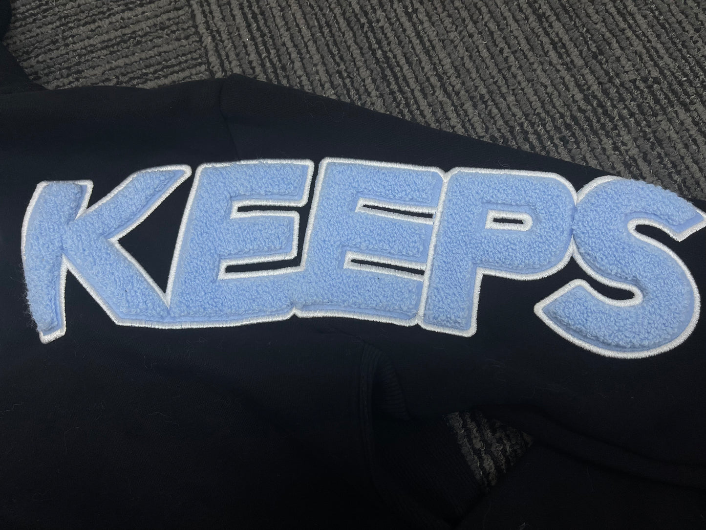Geedup Play For Keeps Hoodie 'Black / Baby Blue' (2023)