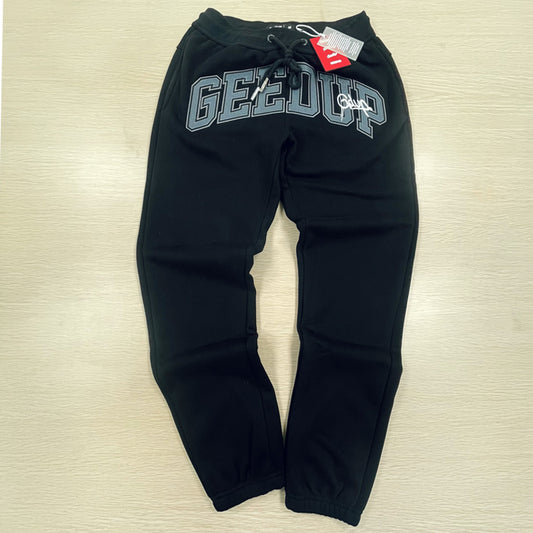 Geedup Team Logo/Handstyle Track Pants 'Black / Grey / White' (2025)