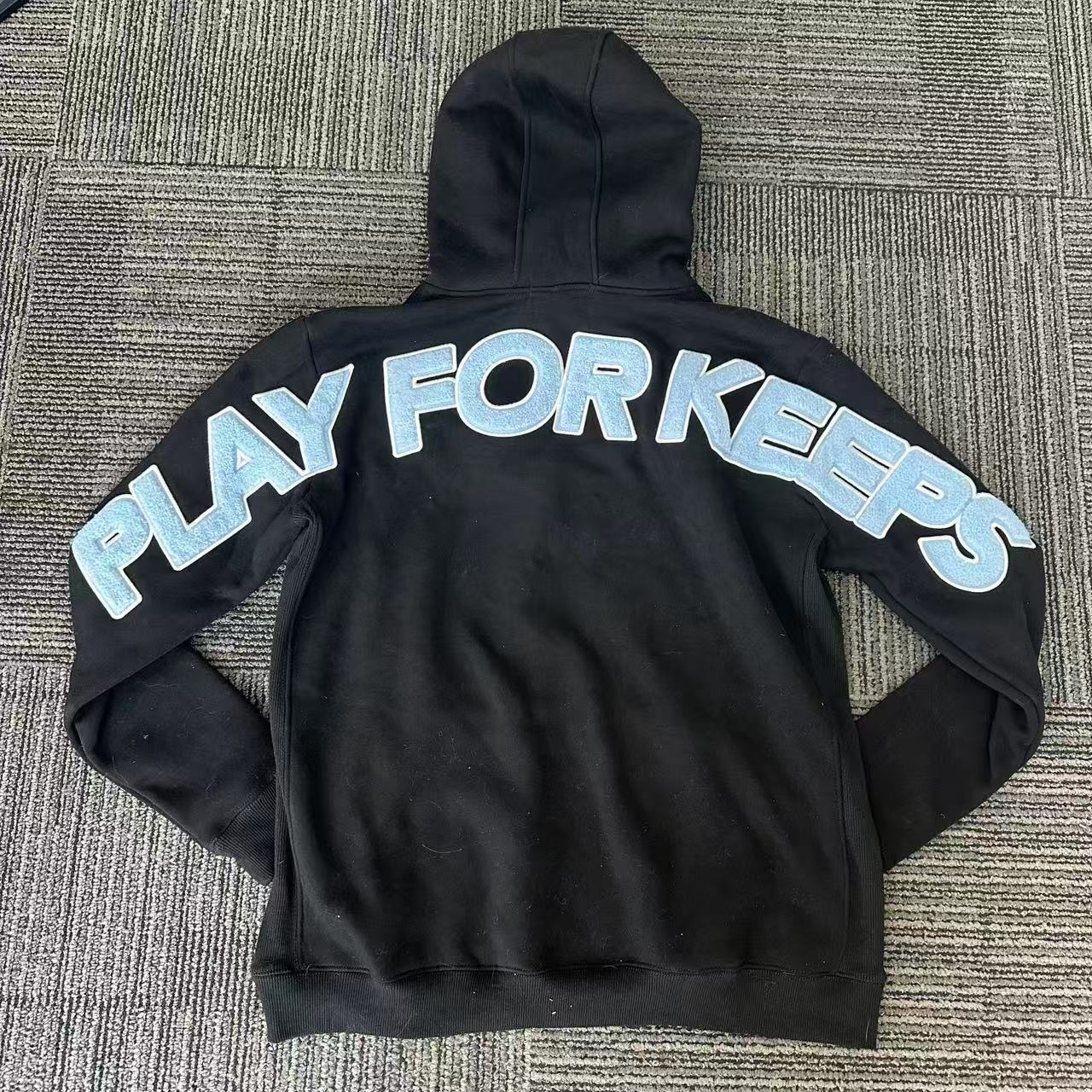 Geedup Play For Keeps Hoodie 'Black / Baby Blue' (2023)