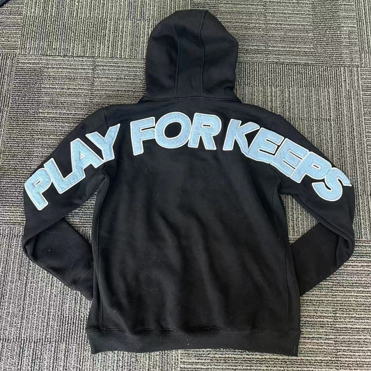 Geedup Play For Keeps Hoodie 'Black / Baby Blue' (2023)