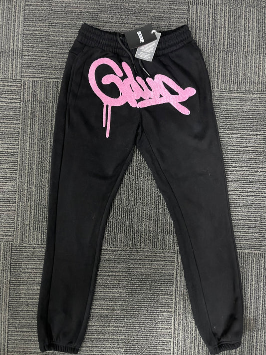 Geedup Handstyle Track Pants 'Black / Pink' (2022)