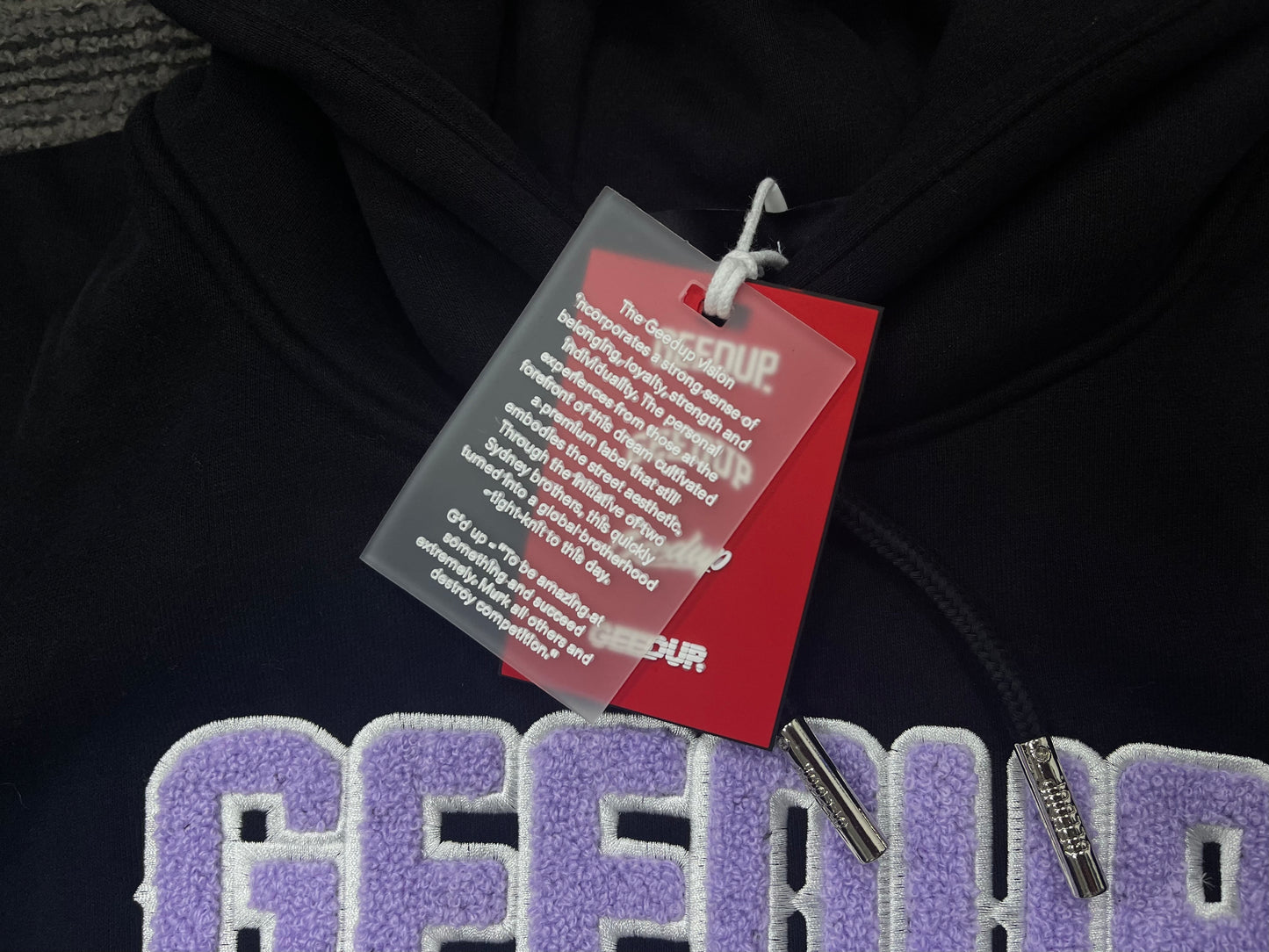 Geedup Play For Keeps Hoodie 'Black / Lavender' (2024)