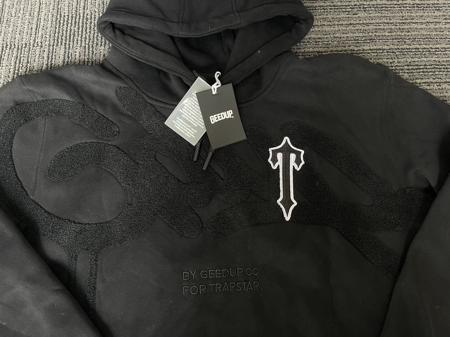 Geedup x Trapstar Handstyle x Irongate T Hoodie 'Black' (2025)