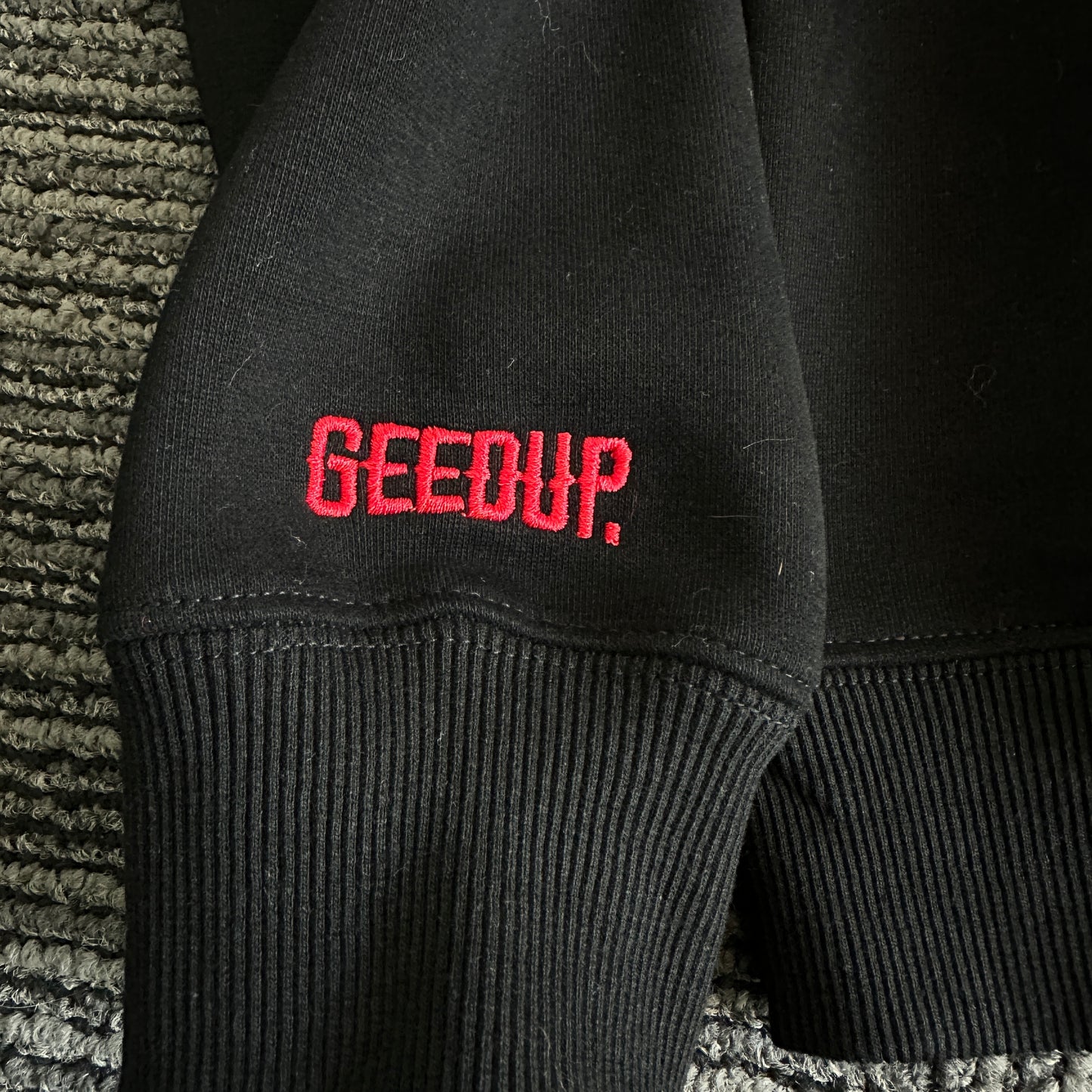 Geedup Handstyle Hoodie 'Black / Red' (2024)