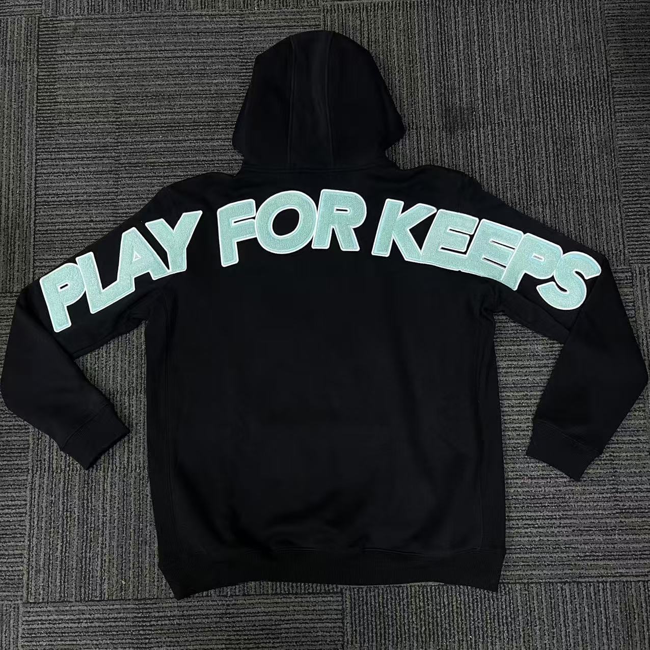 Geedup Play For Keeps Hoodie 'Black / Teal' (2024)