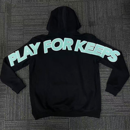 Geedup Play For Keeps Hoodie 'Black / Teal' (2024)