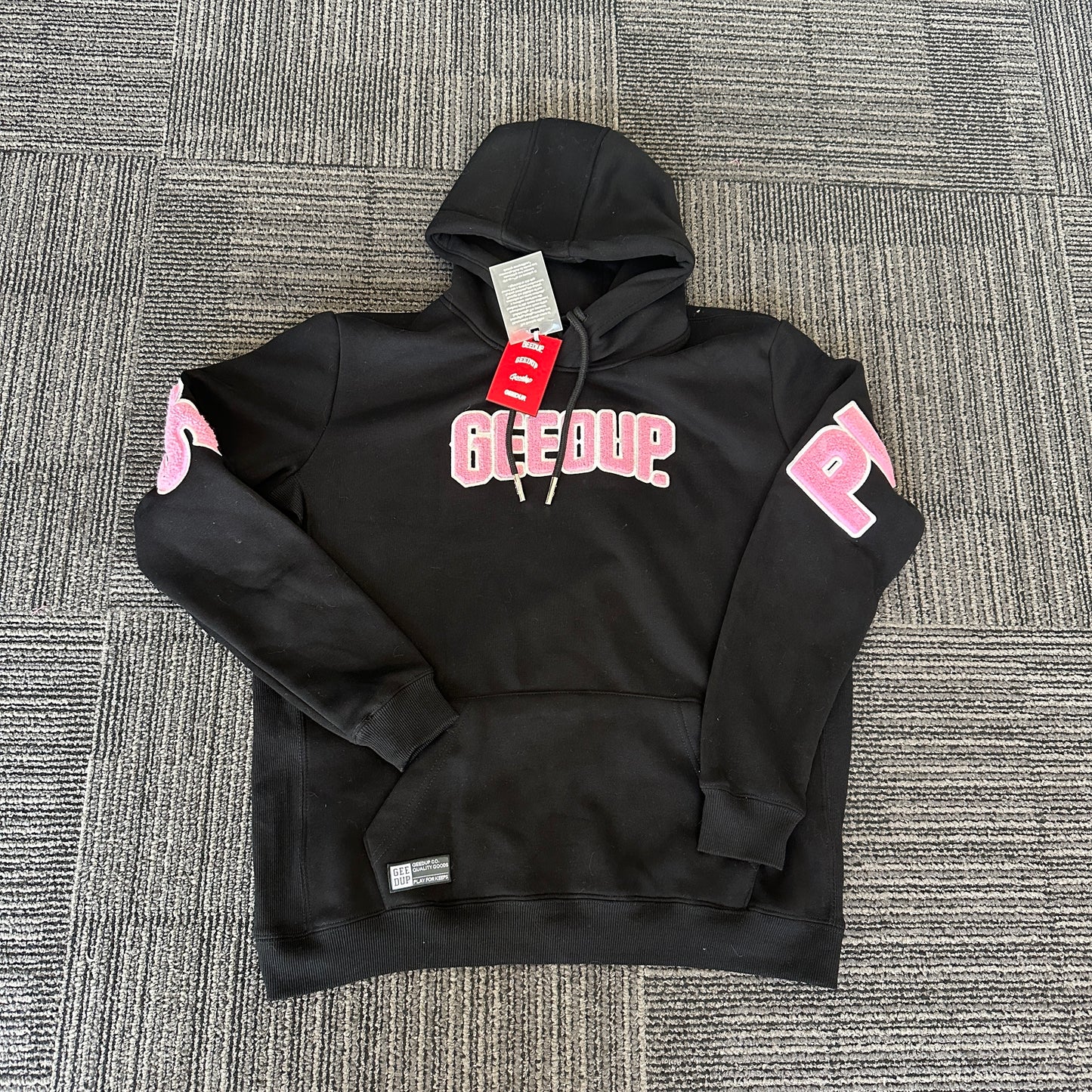Geedup Play For Keeps Hoodie 'Black / Pink' (2024)