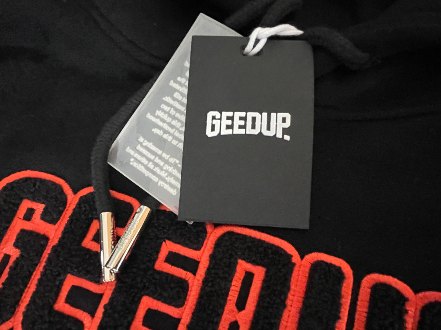 Geedup Play For Keeps Hoodie 'Black / Black Orange' (2024)