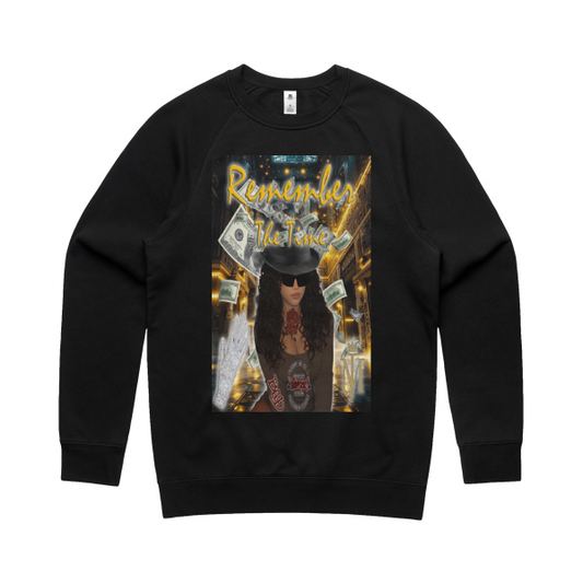 DCL Remember The Time Black Crew Neck