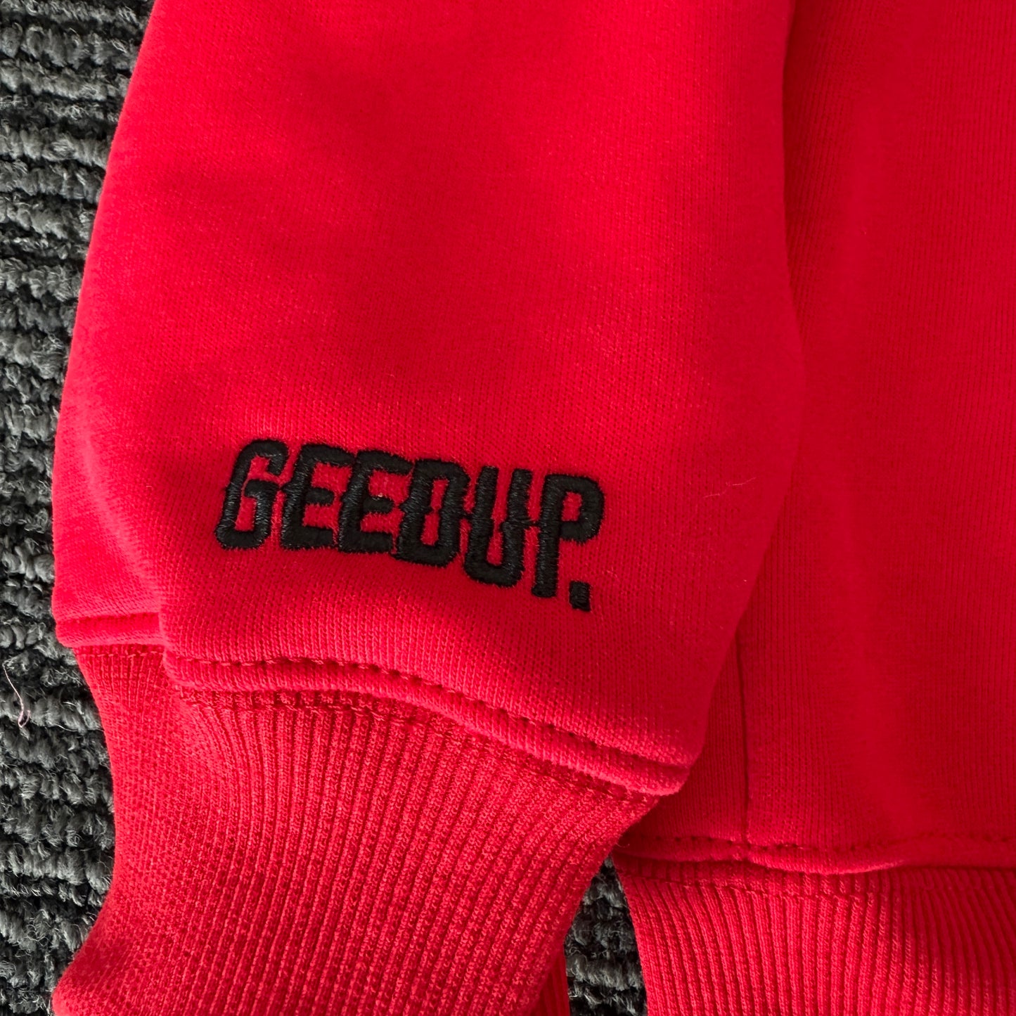 Geedup Handstyle Hoodie 'Red / Black' (2024)