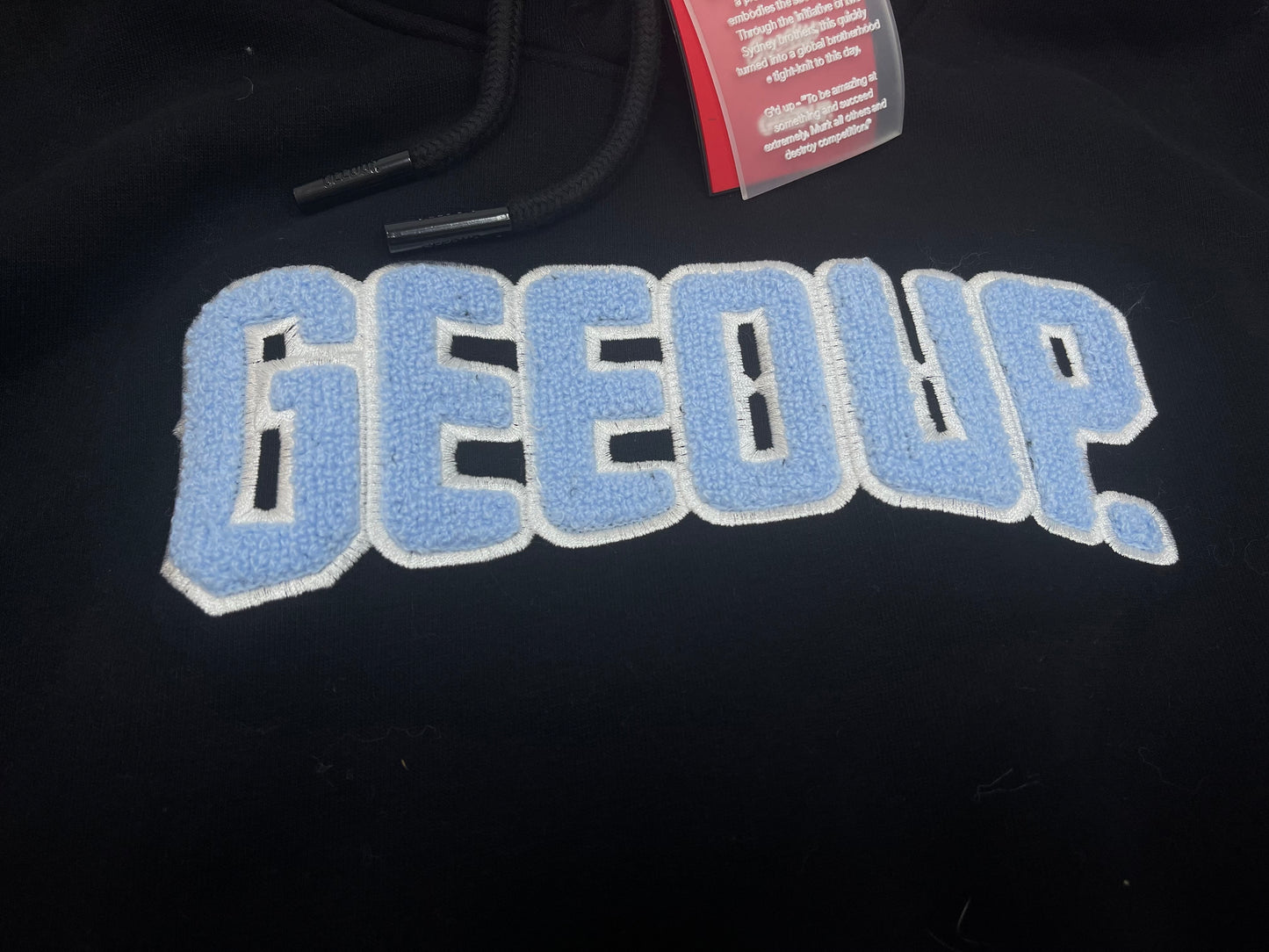 Geedup Play For Keeps Hoodie 'Black / Baby Blue' (2023)
