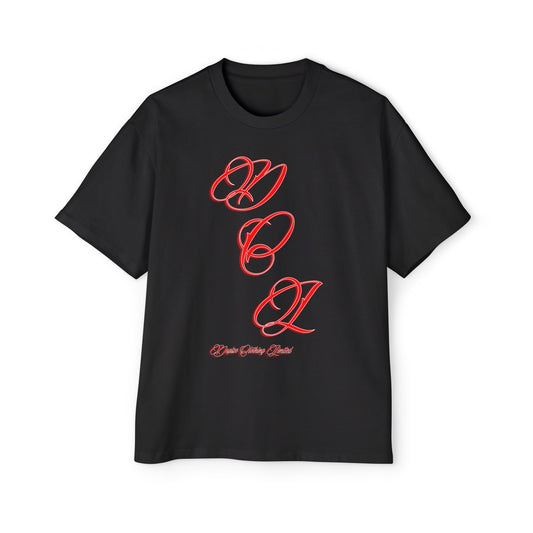 DCL Red Script Black Tshirt