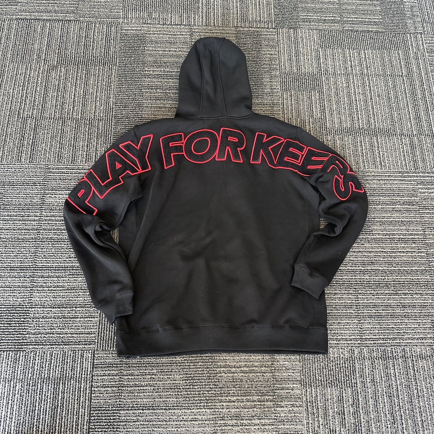 Geedup Play For Keeps Hoodie 'Black / Black Red' (2024)