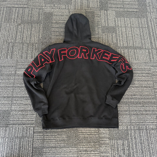 Geedup Play For Keeps Hoodie 'Black / Black Red' (2024)