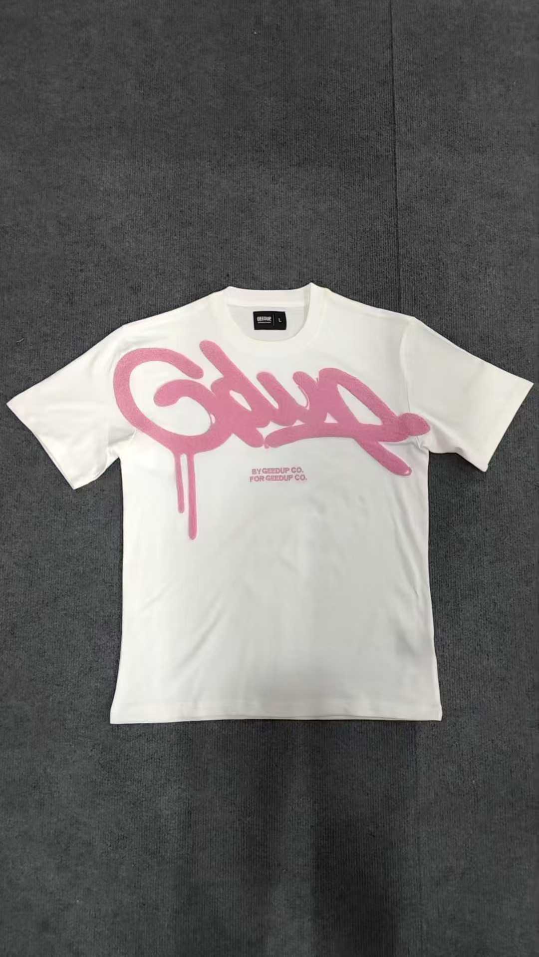 Geedup Handstyle Tee 'White / Pink' (2022)