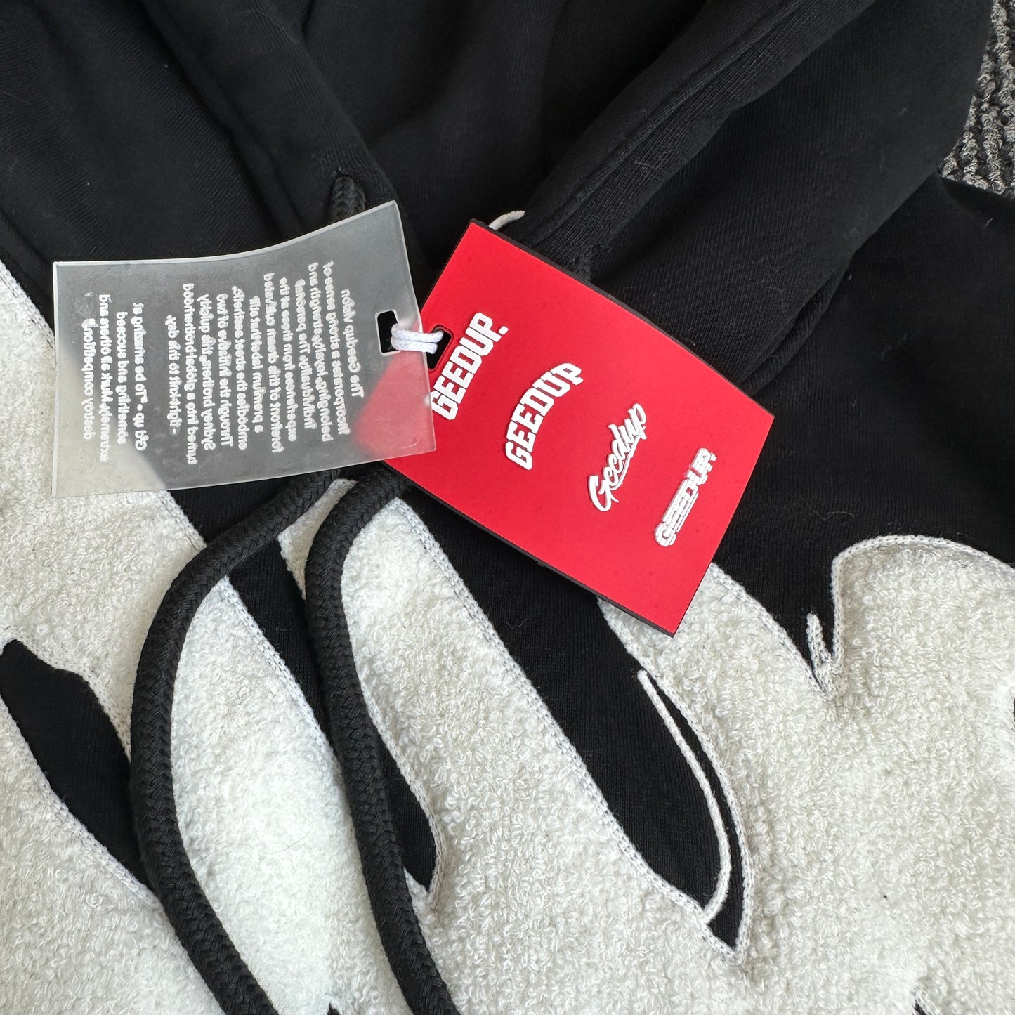 Geedup Handstyle Hoodie 'Black White' (2023)