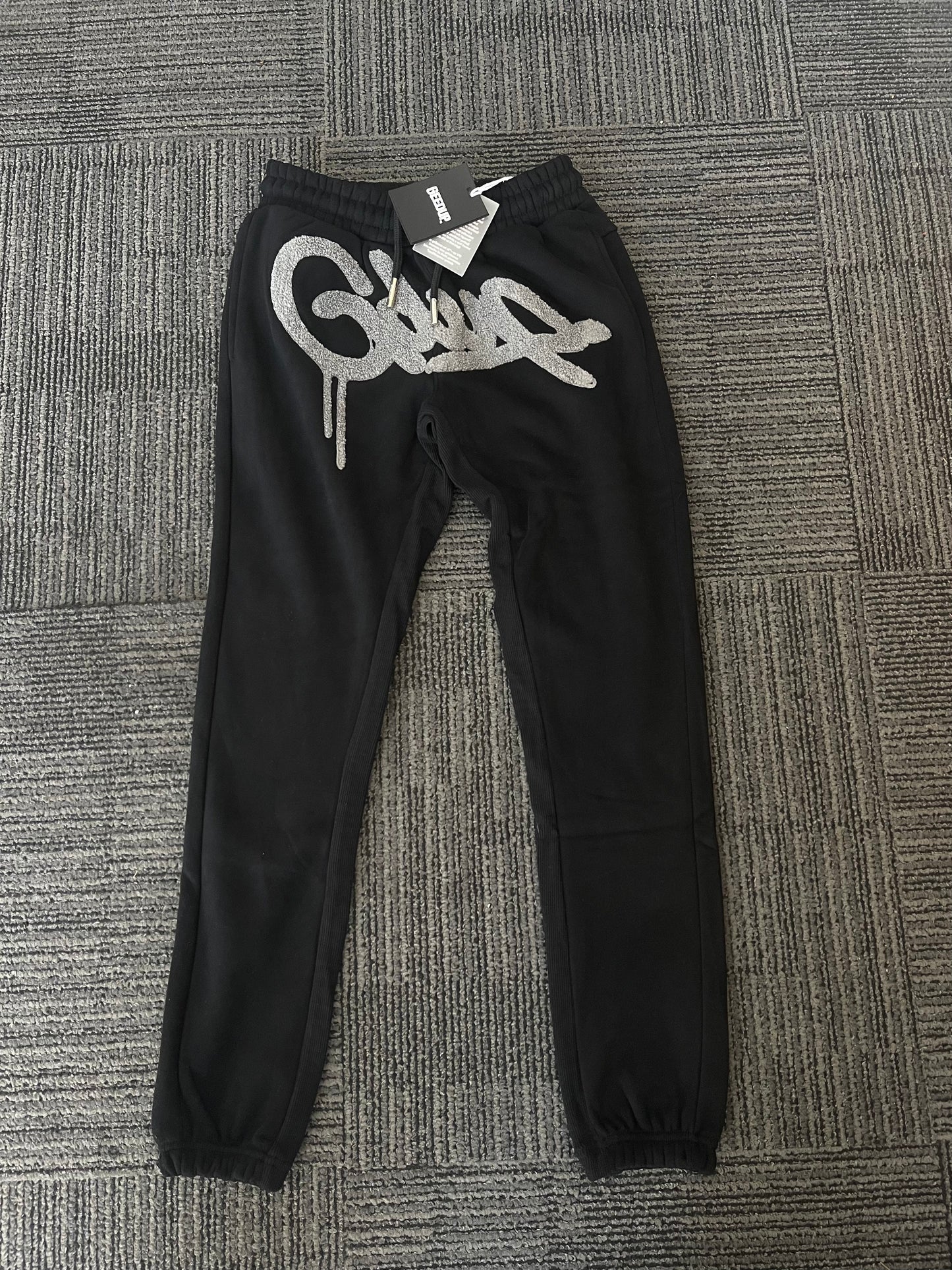 Geedup Handstyle Track Pants 'Black / Grey' (2024)