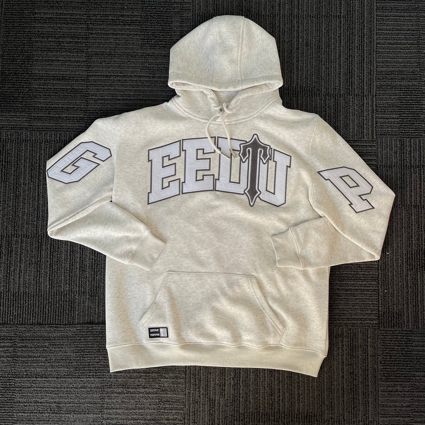 Geedup x Trapstar Team Logo x Irongate T - 'White Marle/Grey' Track Set (2025)