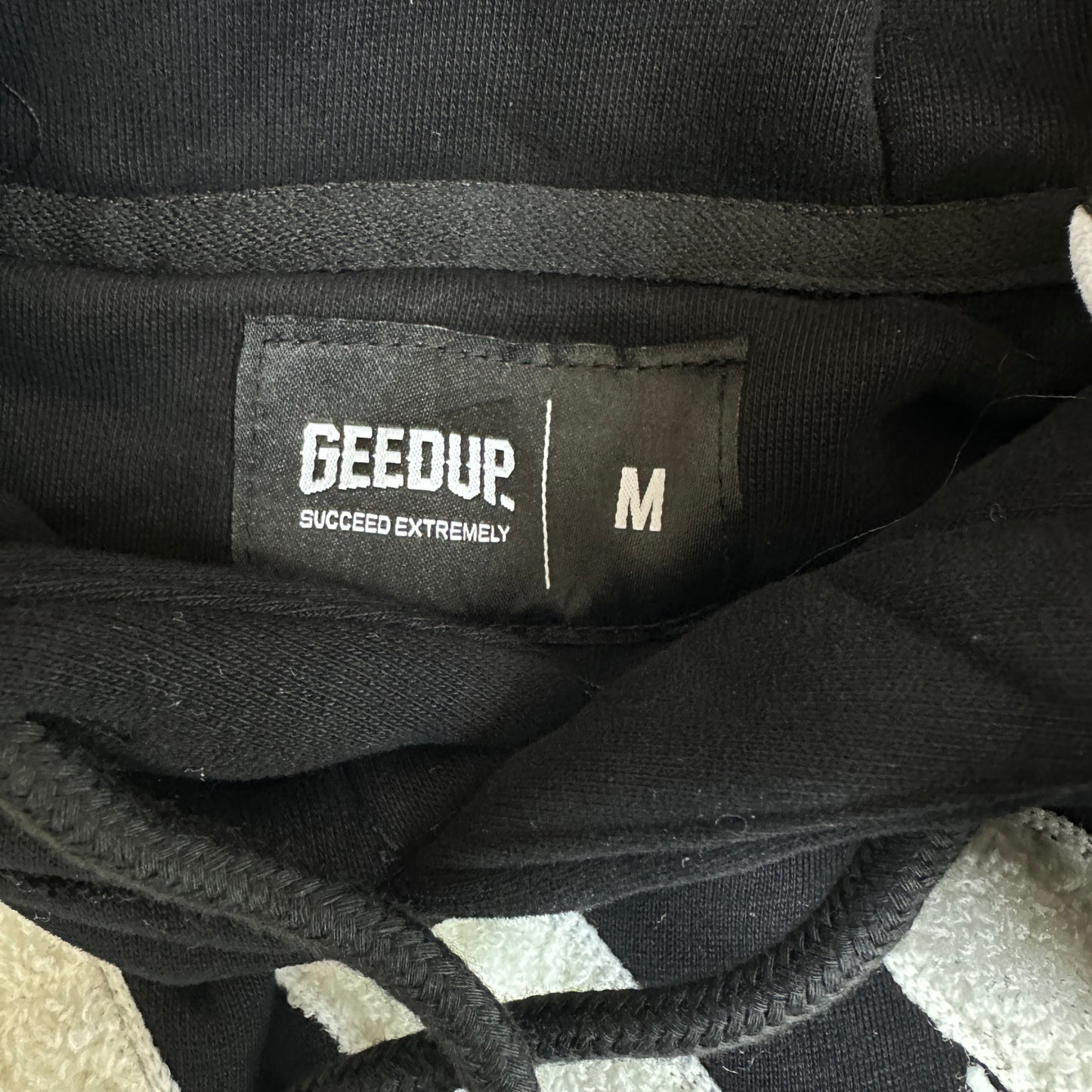 Geedup Handstyle Hoodie 'Black White' (2023)