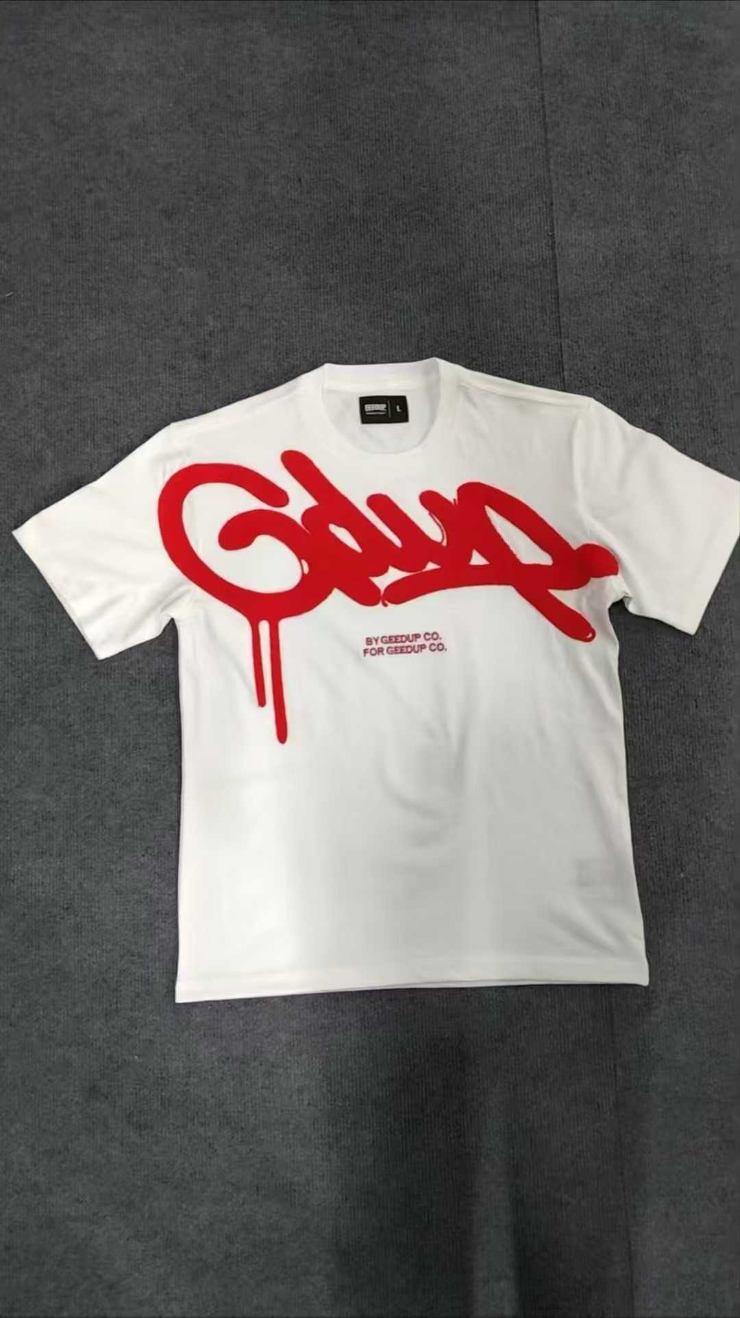 Geedup Handstyle Tee 'White / Red' (2024)