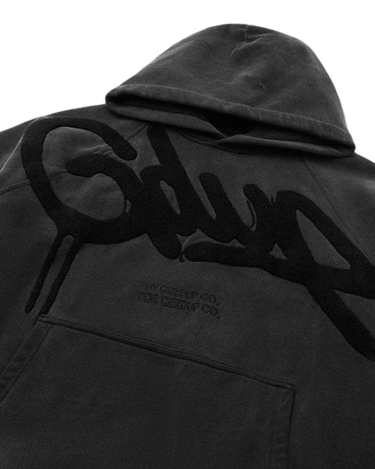 Geedup Handstyle Hoodie in Vintage Washed Black