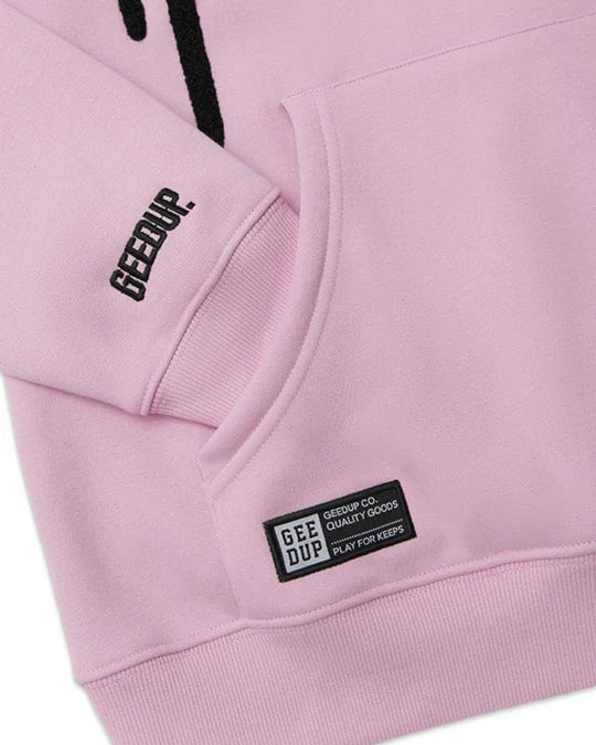 Geedup Handstyle Hoodie in Lavender and Black (2025)